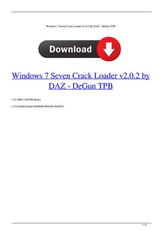 7loader 1.5 (Windows 7 Activation) BungieM1's Torrent Download